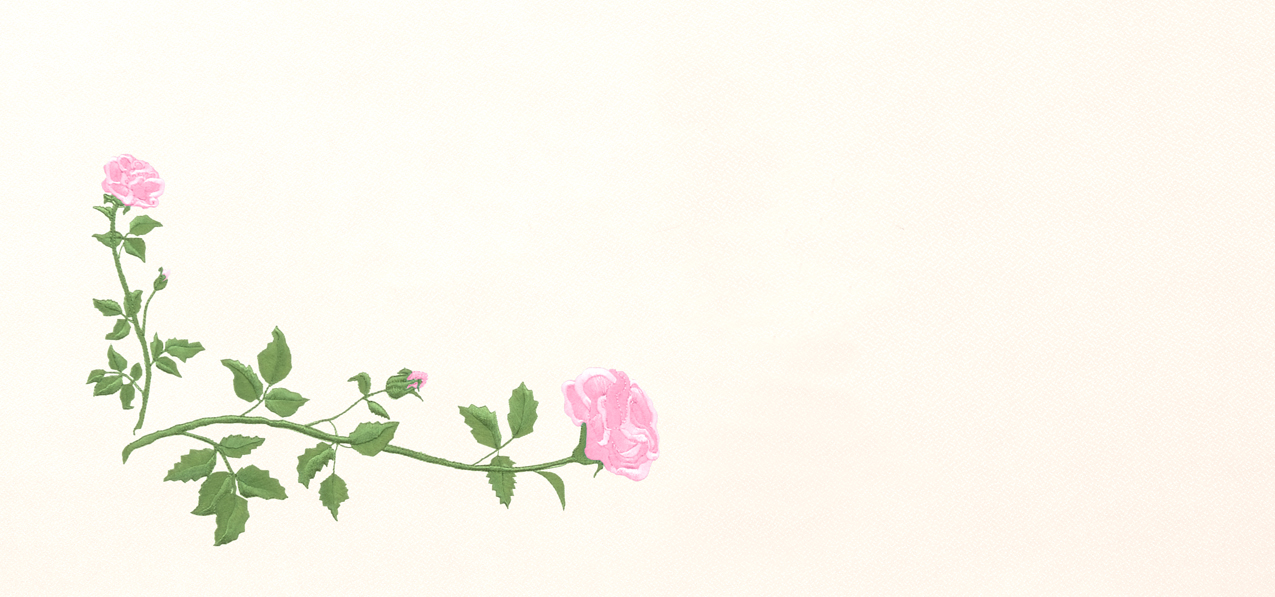 Corner Rose Pink Rosetan Faux